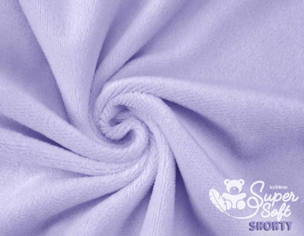 Plüschstoff Shorty uni 75x100cm lavendel lila – Kullaloo